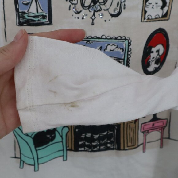 Crewcuts On Holiday Graphic T-Shirt Girls S(6-7) White Casual Playful School NWD - Picture 7 of 13